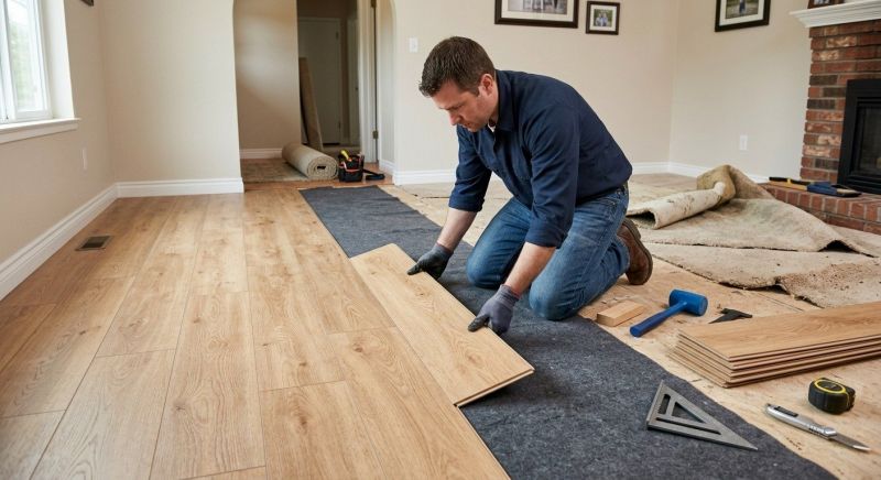 Laminate Floor Remodeling in Paulding County, GA